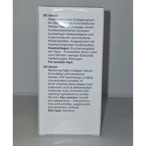 QMS Night Collagen Sensitive Serum 1.01 Oz Made in Germany New In Box - Picture 3 of 5